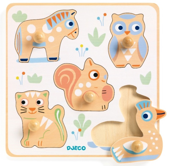 Djeco Puzzle Baby Puzzi 5 pièces